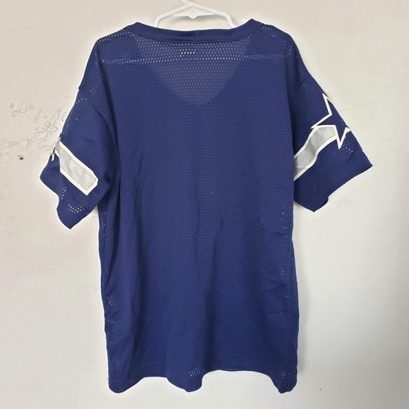 Franklin Kids Medium Navy Blue Mesh Short Sleeve Shirt Dallas Cowboys NFL Top - Picture 2 of 5